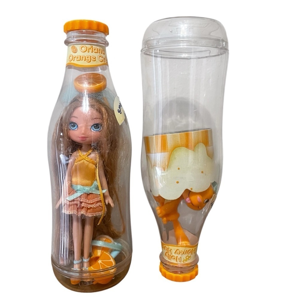 Yummi Land Soda Pop Doll Pet Oriana Orange Crème Holly Honey Huskey Dog 2 Pc Set